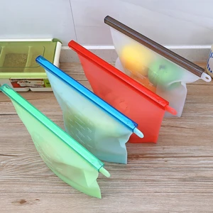 Image of Amazon hot selling Cheap Food grade Reusable Vacuum Silicone Food storage Bag