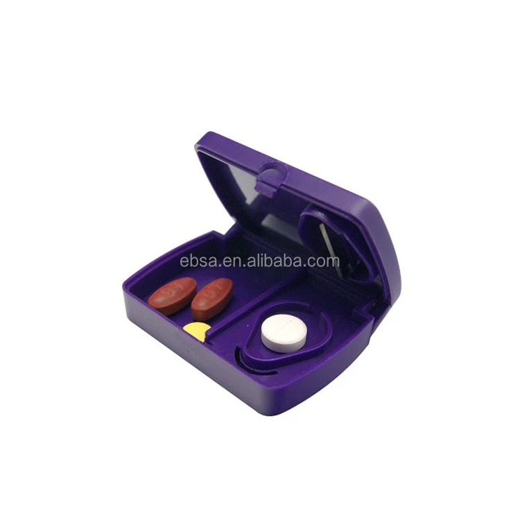 
Plastic Medical Pill Cutter Pill Box  (60726192684)