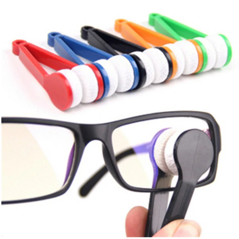 

Portable Multifunctional Glasses Cleaning Rub clean Cloth sunGlasses Cleaning Clip Microfibre glasses Cleaner, Mixed color