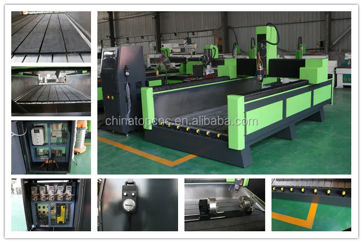 Heavy Duty China 3D Stone CNC Router Stone Carving Machine 4*8Ft 1300*2500mm