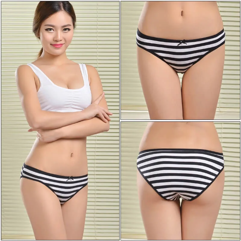 cute girl teen breathable cotton striped