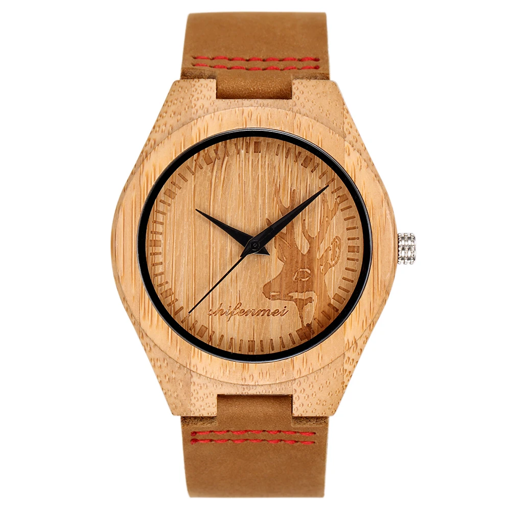 

custom wood wrist men watch 2019, leather strap watch china supplier, N/a