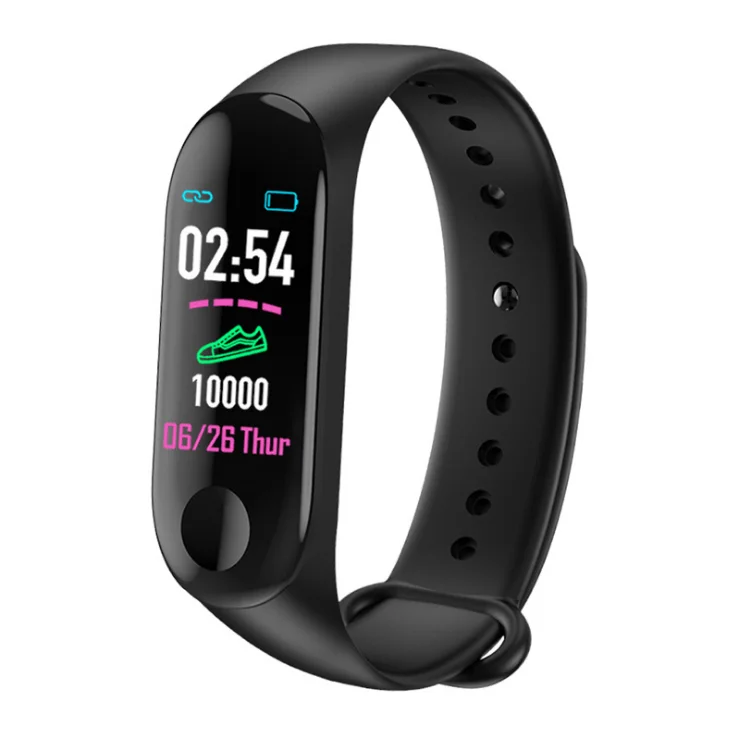 

Hot selling fashion ladies wristwatch m3 bluetooth smart band Fitness watch 2019 with Sleep Tracker