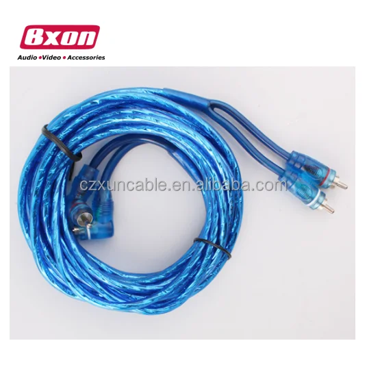 

Bxon 5M Car Installation Aux RCA Accessory Extension car audio Cable 2RCA-2RCA for car