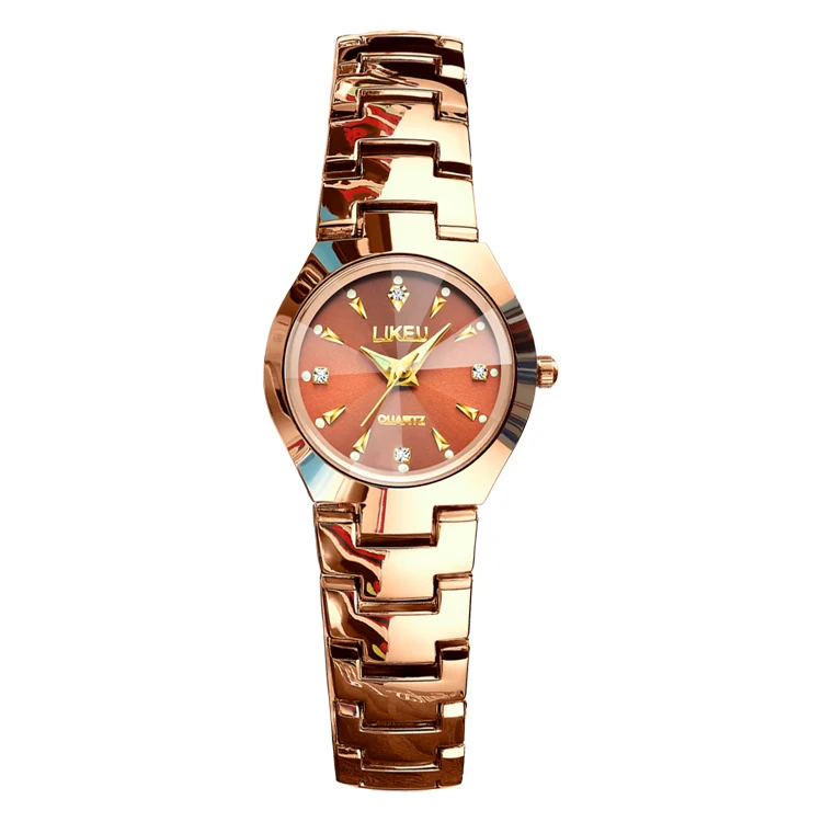

Golden Ladies Watches Waterproof Alloy Brand Luminous
