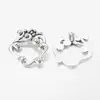 PandaHall Tibetan Silver Toggle Clasps Lead Free and Cadmium Free Rhombus Antique Silver 41x26mm Hole 2mm