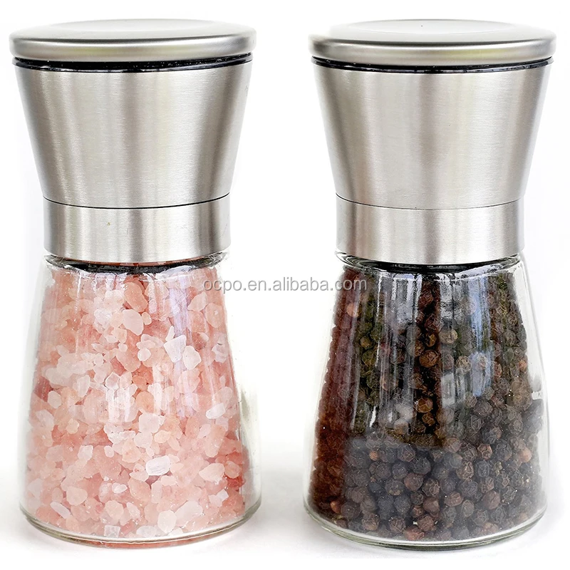 

Stainless Steel Salt and Pepper Grinder Set of 2 Pepper Mill and Salt Mill