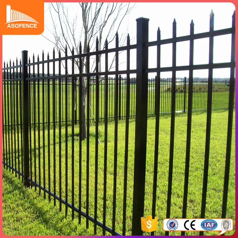 

Best quality galvanized security palisade steel fencing