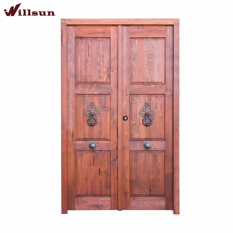 Meranti Exterior French Double Solid Wooden Door Buy Meranti Solid Wooden Door,Meranti