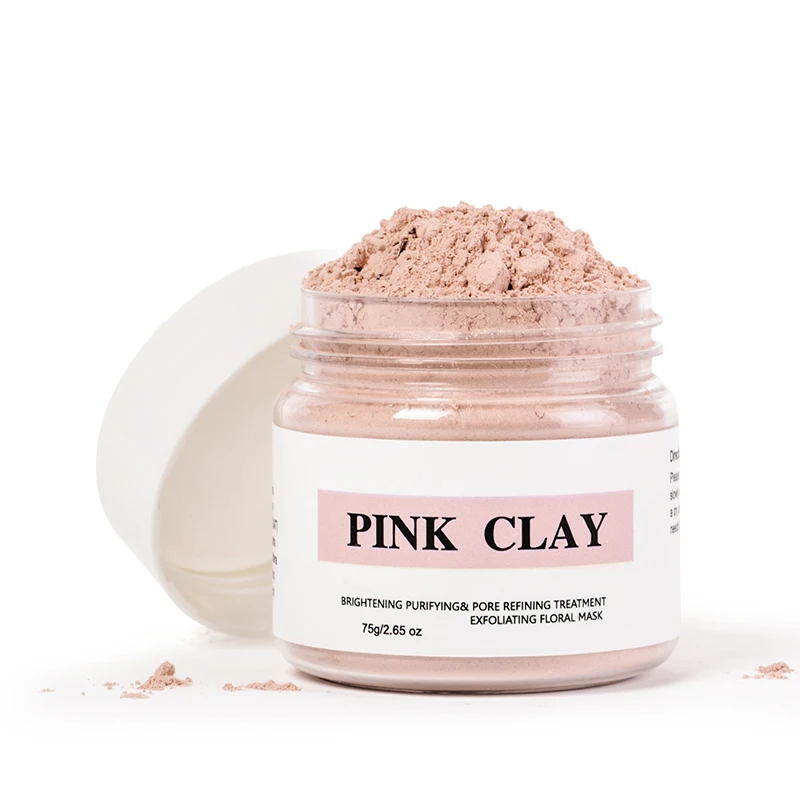 

Private Label Pink Clay Whitening and Tightening Face Clay Mask