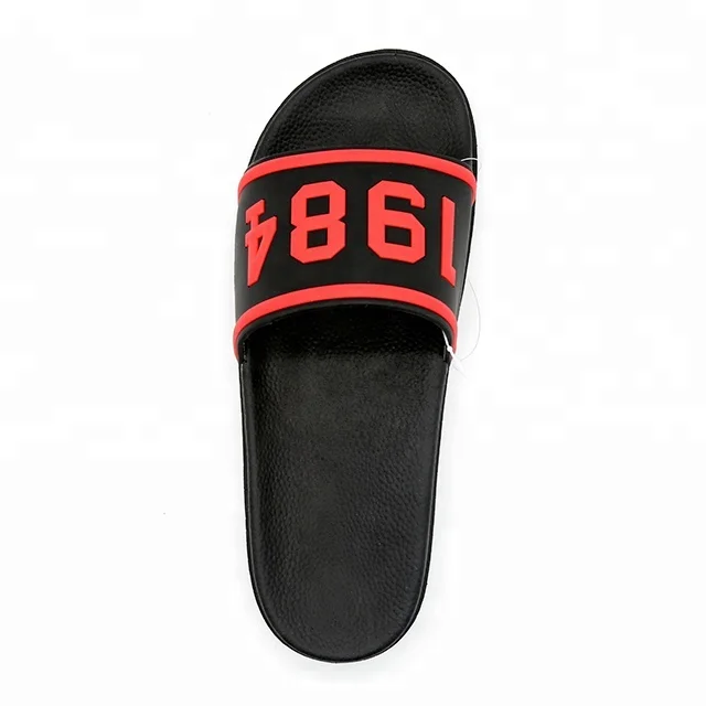 

1984 Beach Summer Slides Footwear, Black,red,silver,...