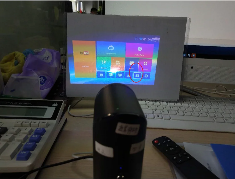 
Chinese mini portable pico projector headlight 1080p data show android mini projector k5 