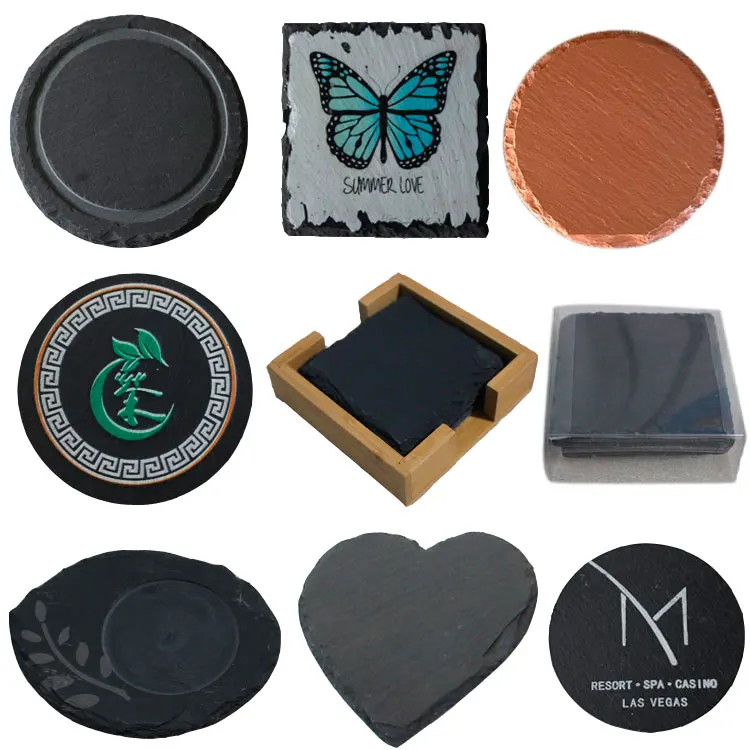 4 Inch Gold Round Home Decoration Coaster Plates Heatresistant Cork