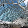 Arch construction galvanized steel structure space frame shed steel structure buildings