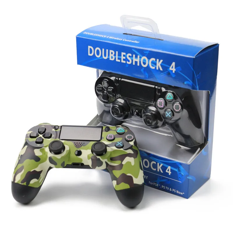 

Double Shock Vibration Bluetooth Joystick Gamepads Wireless Gamepad Controller For Playstation 4 PS4, White or black