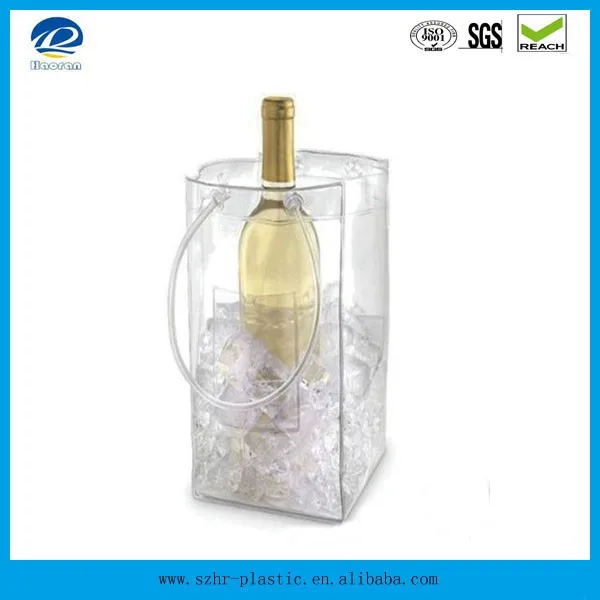 Wine Bottle Ice Cooler Bag Design Wholesale Clear Plastic Pvc New As