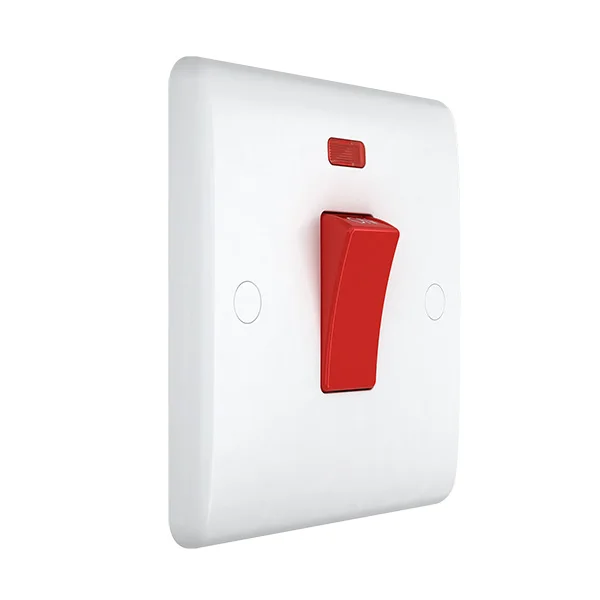 45a Bakelite Slim Plate Air Conditioner Electric Wall Switch With Neon