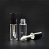 3ml 5ml 10ml Private Label Small Mini plastic cosmetic packaging empty lip gloss tube with brush