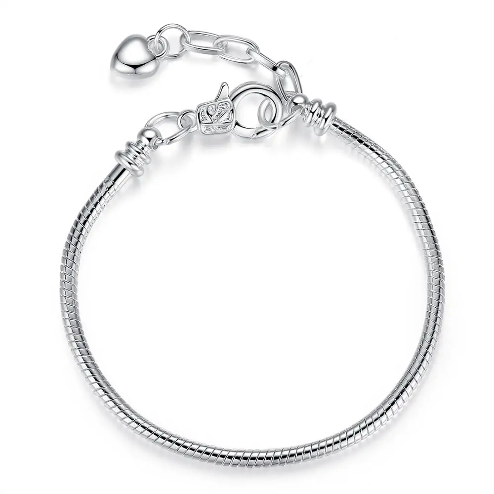 

Mix & Mingle Snake Chain Bracelet Bright Silver Plated fit for Women and Girls all ages, Perfect Gift Love Gift for Girlfriend