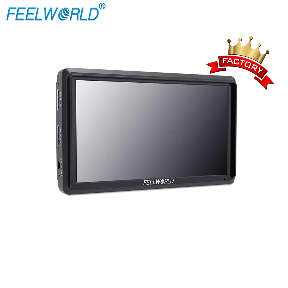 

FEELWORLD S55 DSLR Camera Field Monitor IPS 1280x720 4K HDMI Input Output 5.5 inch hdmi monitor with Peaking Focus Assist