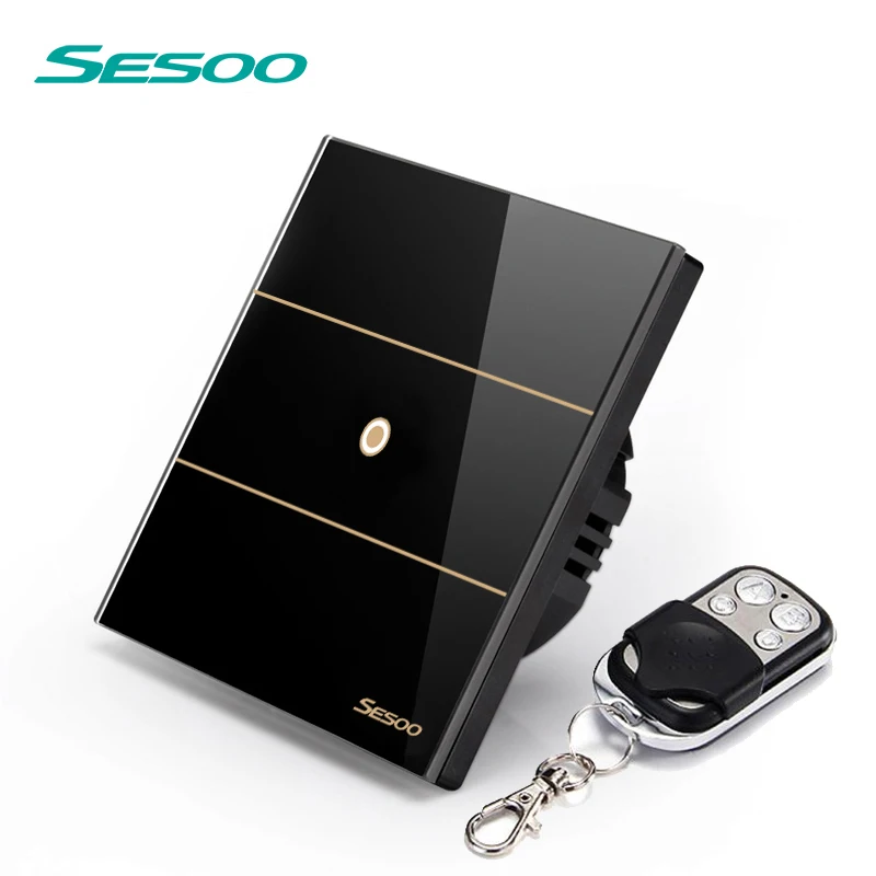 
SESOO uk /ou standard rf wireless remote control wall light switch 1 gang 1 way 
