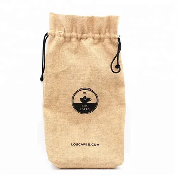 New Design Drawstring Large Potato Sack Burlap Produce Bag For Storage Jute Bags Coffee Hessian Rice Sacks