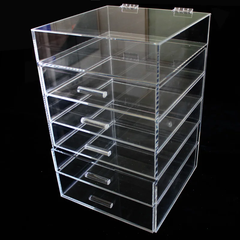 Wholesale Plastic Custom Beautify Extra Large 6 Tier Clear Acrylic
