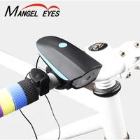 

Bicycle Headlight With Super Loud Bike Bell Horn 120 DB Waterproof 3 Modes USB Rechargeable Bicycle Front Light