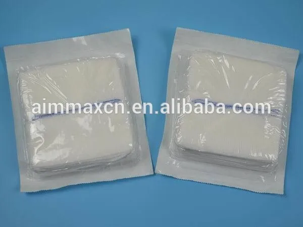 Hot sale cheap disposable PPE consumable 100% cotton absorbent gauze swab HOSPITAL gauze pads