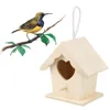 Solid wood swallow bird with breeding box outdoor eaves