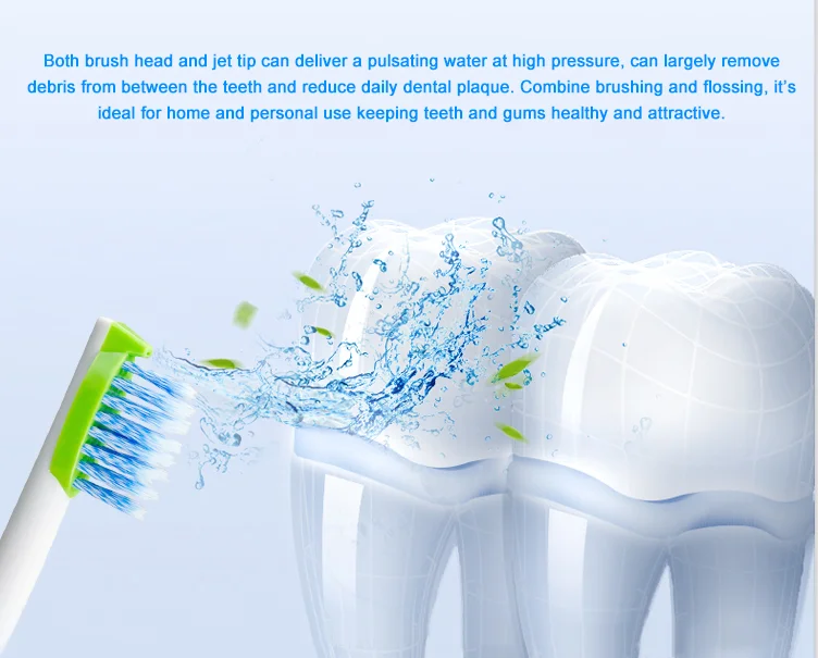 
High quality modern best dental hygienist water jet teeth cleaner sambungan kran oral irrigator water flosser 