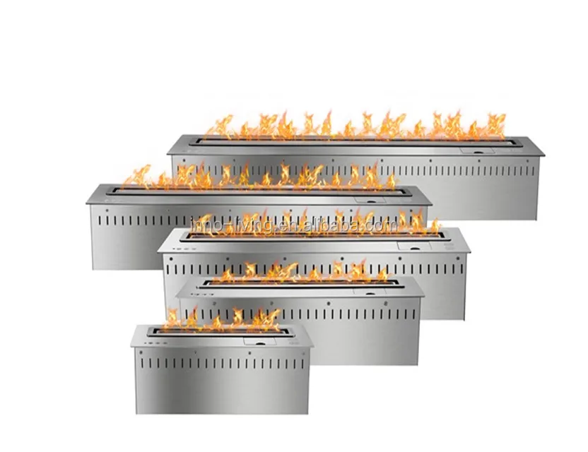 

72 inch Silver Intelligent bio ethanol fireplace smart burner