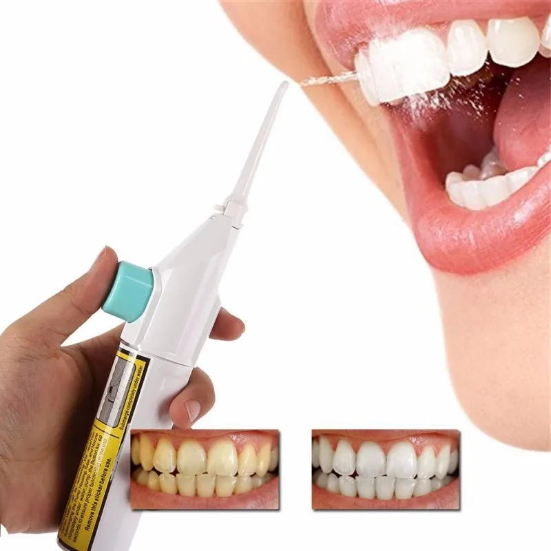 

Portable Air Dental Hygiene Floss Oral Clean Dental Water Jet Cleaning Tooth Mouthpiece Mouth Denture Cleaner