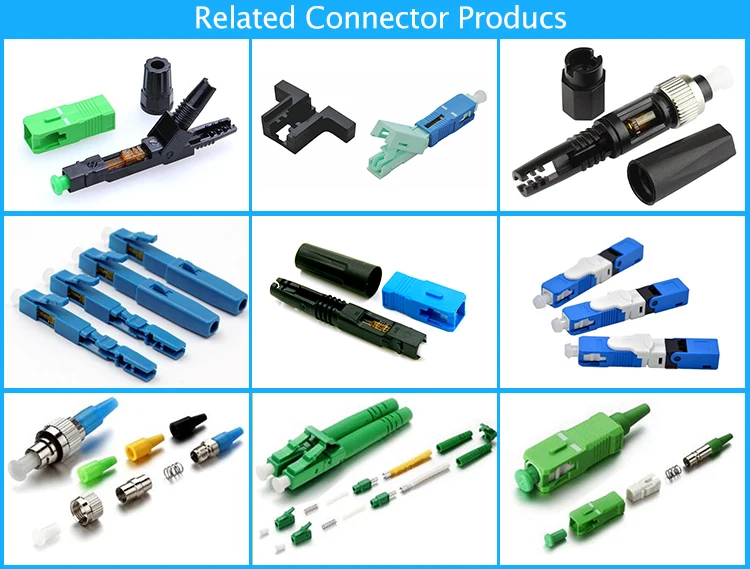 Factory supplier assembly 2.0 mm cable Duplex SM LC PC SC FC ftth connector fiber optical