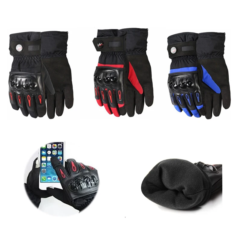 

Motorcycle Gloves Man Touch Screen Winter Warm Waterproof Windproof Protective Riding Gloves Motorcycle Accessories