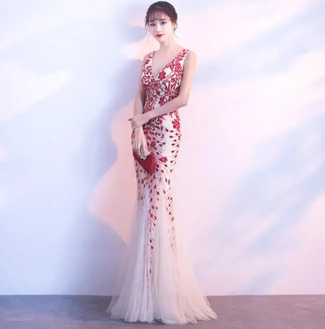 
USA Best Selling V Neck Women Dress Soft Tulle V Neck Women Dress 