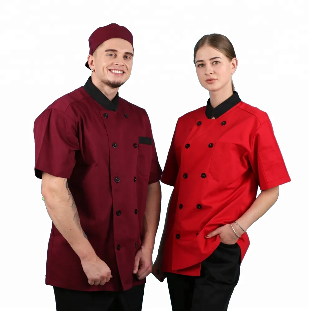 
2018 new short sleeve chef jacket ,restaurant kitchen chef jacket  (60789052764)