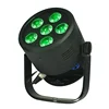 LED Wireless Battery Round Par, 6x8W, RGBW 4in1