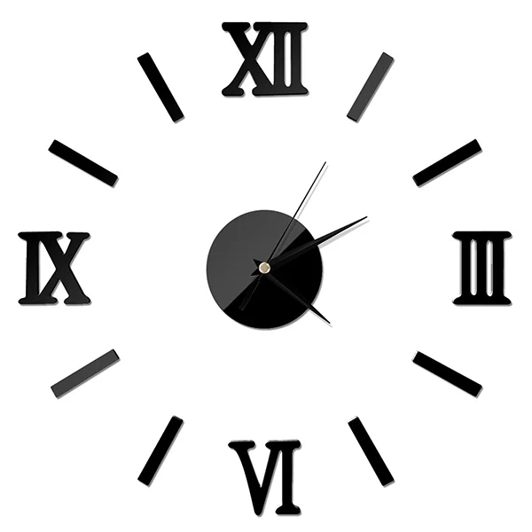 

3D Luxury DIY Mirror Design Wall Clocks Home Decor Decal Stickers Art Wall Clock