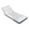 ultra-portable slim white flexible bt control foldable keyboard