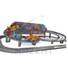 Attraction park family ride amusement track train mini shuttle