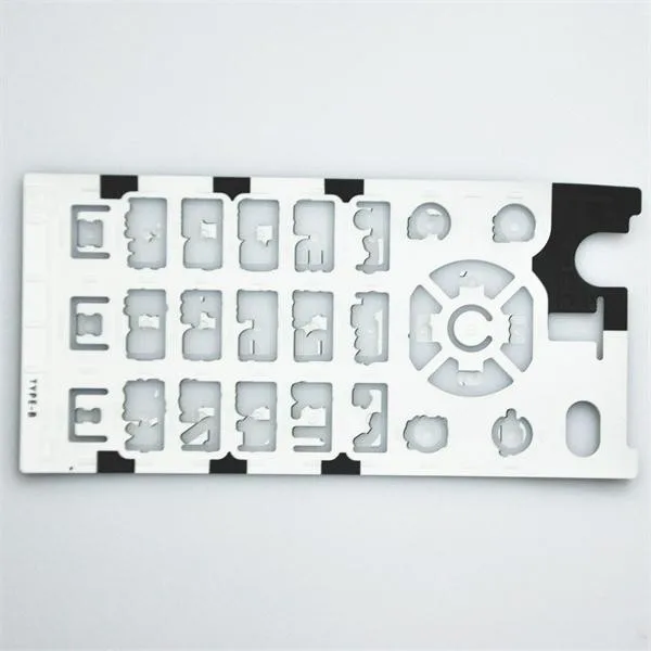 Eco-friendly silicone overmold waterproof PET sheet mobile phone keypad
