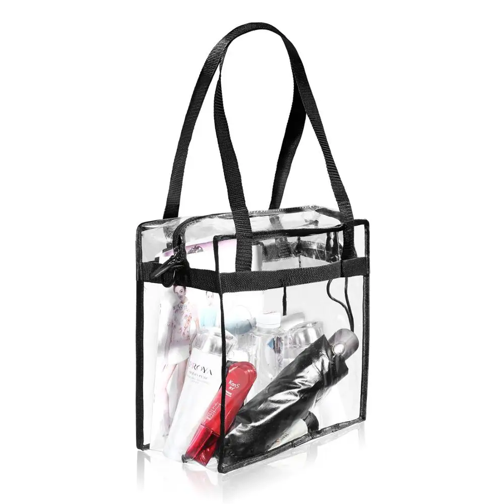 Custom Wholesale Waterproof Plastic Clear Hand Bag Pvc Tote Bag