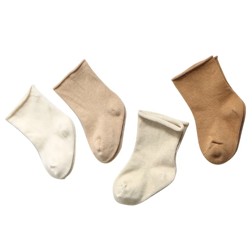 

Winter thick breathable kid's high quality warm soft plain baby socks, Custom color