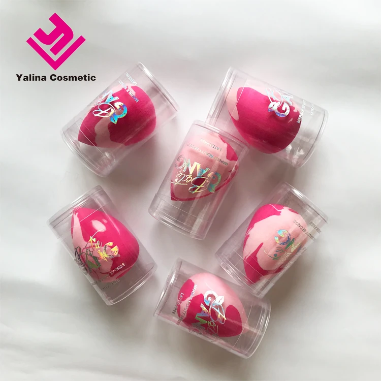 

OEM factory yes and Washable Miracle complexion makeup sponge face care marble beauty blending sponge