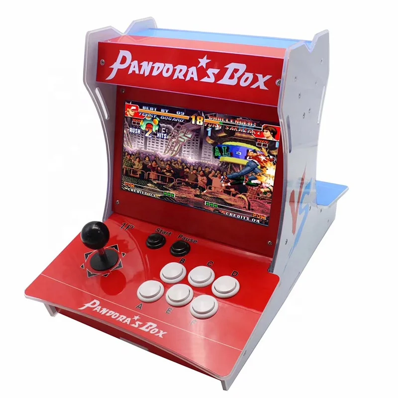 

LED 2 player usb to jamma arcade controller arcade game console Pandora Box 9 1500 in 1, Black