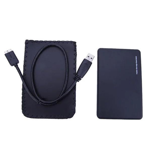

Portable USB 3.0 to SATA 2.5 inch Hard Disk Drive HD Enclosure Case PC External Data Storage for PC Laptop Desktop, White black blue green pink etc