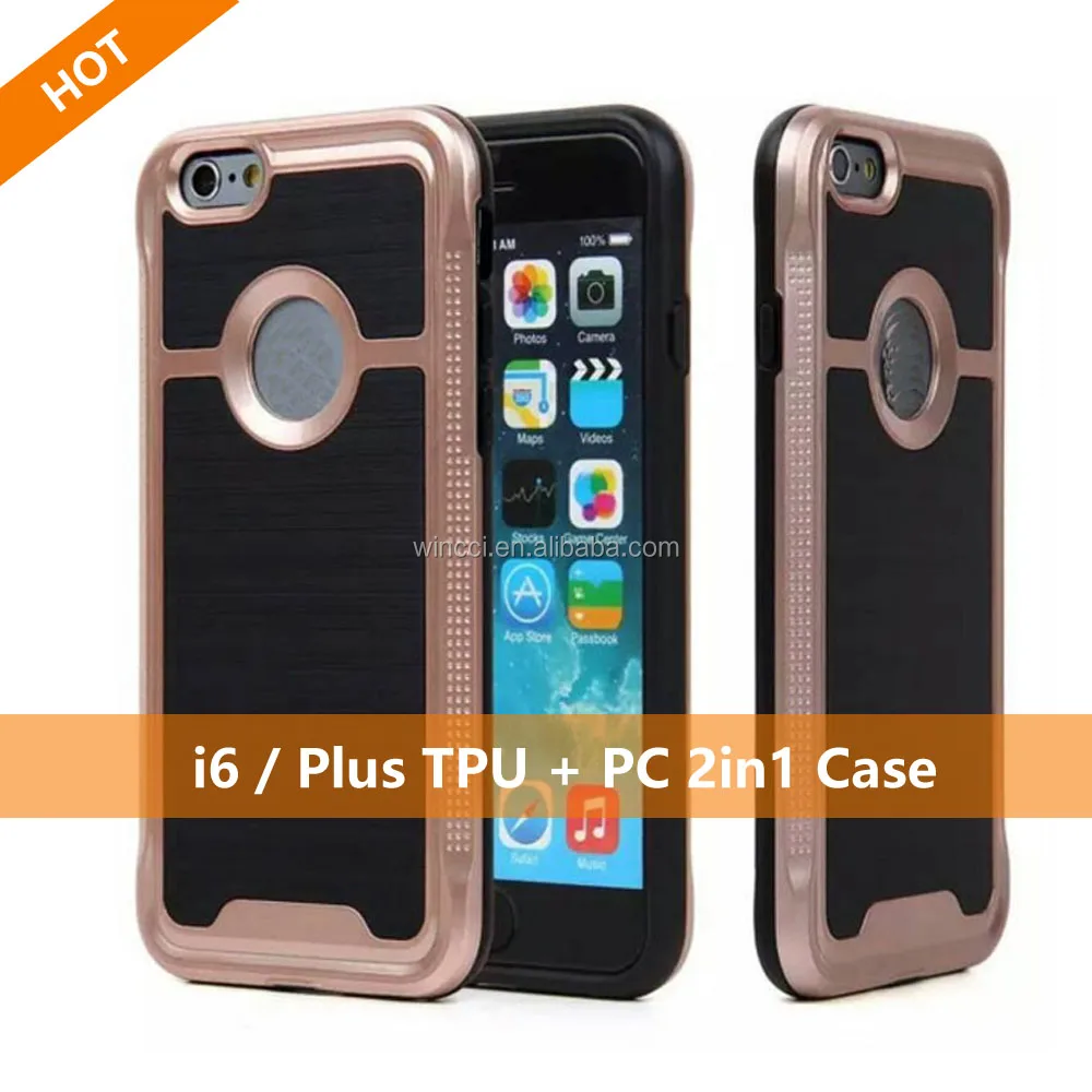 Hot sale TPU + PC Case Cover For iPhone 4 4S 5 5S 6 6S 6 Plus All Models Phone Cases Back Covers