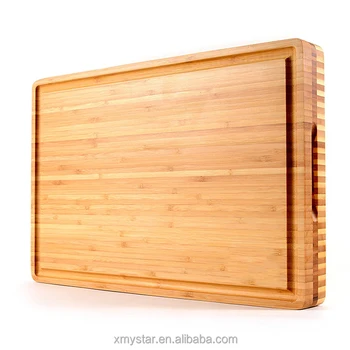 thick wooden chopping board