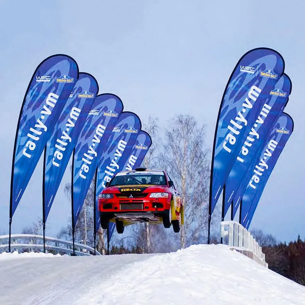 event outdoor flying beach banner stand teardrop feather flag